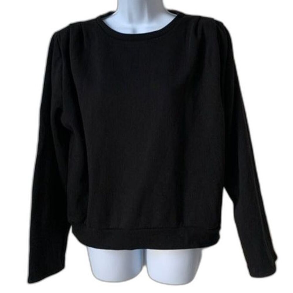 STORE CLOSING FRI JAN 23 Forever 21 black sweater with shoulder pads size L